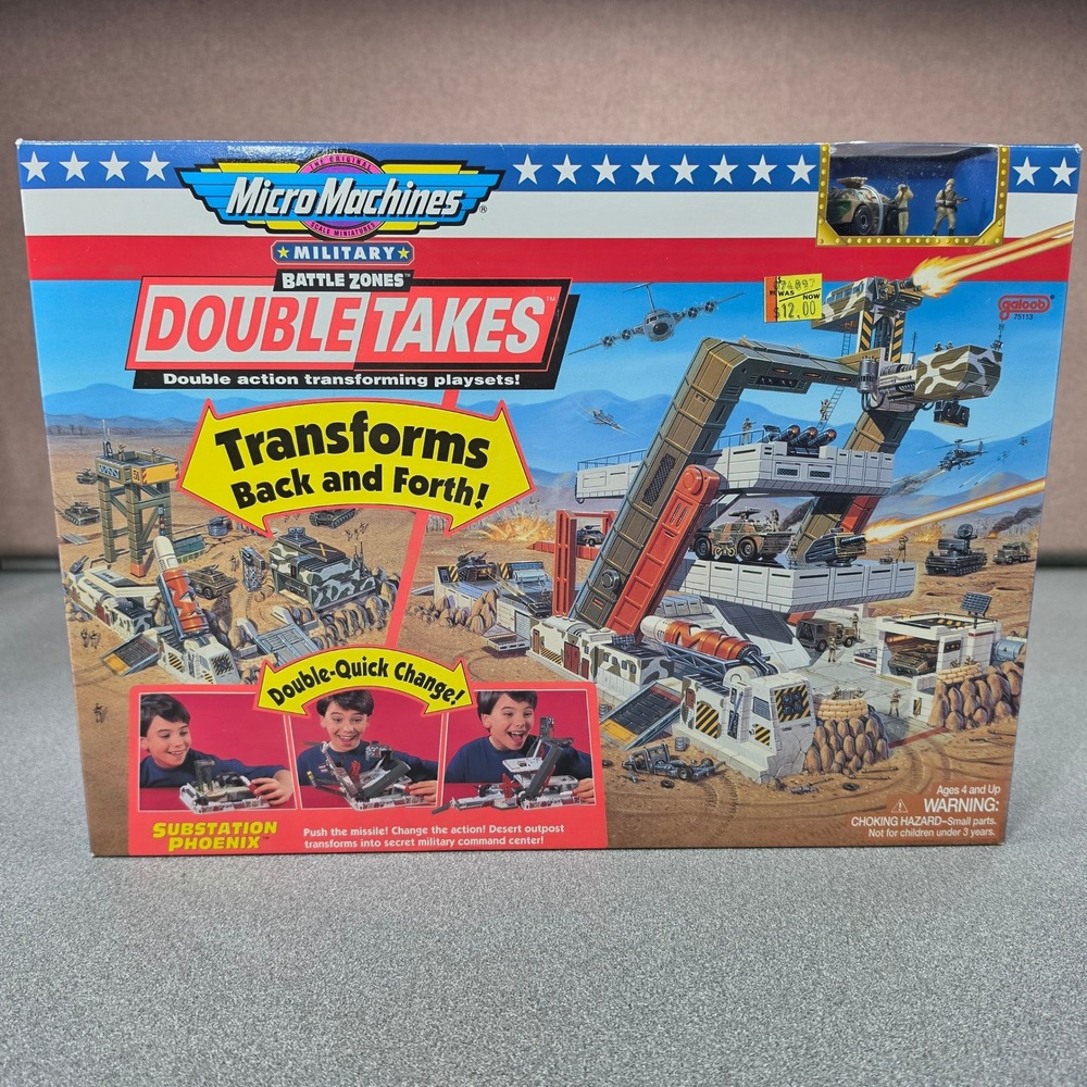 Galoob Micro Machines Battle Zones Substation Phoenix Military Playset New 75113
